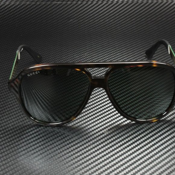 Gucci Black Green 59mm Sunglasses - Picture 3 of 3